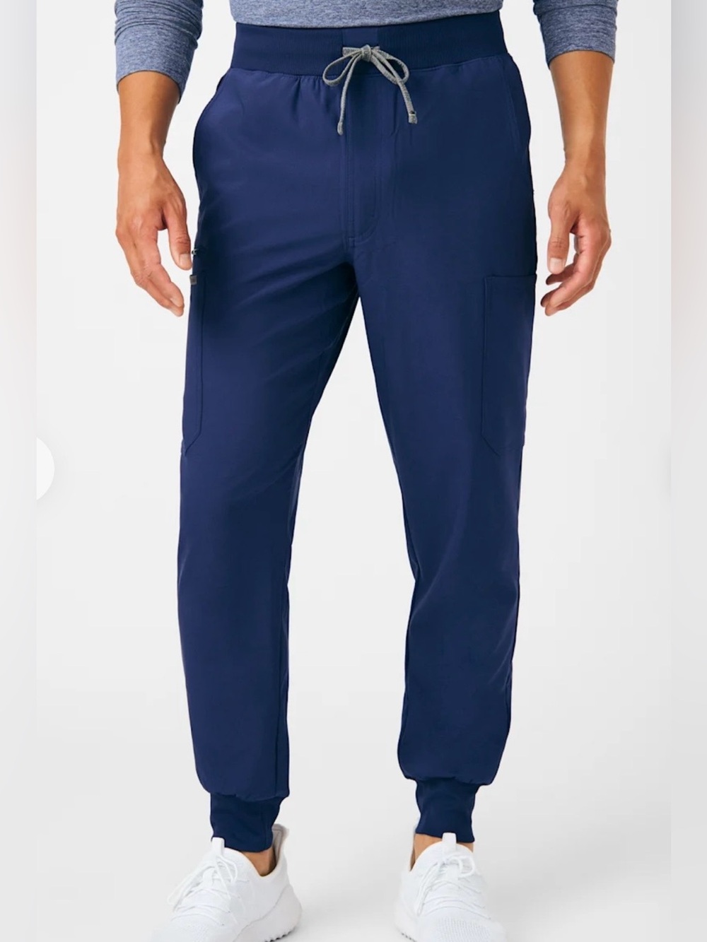 NWT Landau Forward Men’s 7-Pocket Cargo Jogger Scrub Pants L Navy Regular